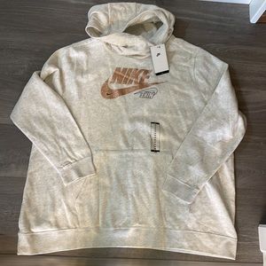 New nike hoodie glitter logo with tags 3XL